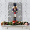 WEXFORD HOME Nutcracker on Gray Wall Art, Festive Christmas & Winter Decorations, Cute Snowflake Design, Premium Gallery Wrapped Canvas Decor, Ready to Hang, 12 in H x 18 in W, Made in America view 3