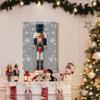 WEXFORD HOME Nutcracker on Gray Wall Art, Festive Christmas & Winter Decorations, Cute Snowflake Design, Premium Gallery Wrapped Canvas Decor, Ready to Hang, 8 in H x 12 in W, Made in America view 4