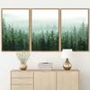 SIGNWIN 3 Piece Framed Canvas Wall Art Woodland Nursery Decor Landscape with Trees Canvas Prints Home Artwork Decoration for Living Room,Bedroom - 16"x24"x3 Panels view 2