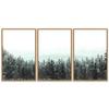 SIGNWIN 3 Piece Framed Canvas Wall Art Woodland Nursery Decor Landscape with Trees Canvas Prints Home Artwork Decoration for Living Room,Bedroom - 16"x24"x3 Panels view 1