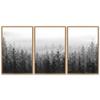 SIGNWIN 3 Piece Framed Canvas Wall Art Woodland Nursery Decor Landscape with Trees Canvas Prints Home Artwork Decoration for Living Room,Bedroom - 16"x24"x3 Panels view 1