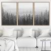 SIGNWIN 3 Piece Framed Canvas Wall Art Woodland Nursery Decor Landscape with Trees Canvas Prints Home Artwork Decoration for Living Room,Bedroom - 16"x24"x3 Panels view 3
