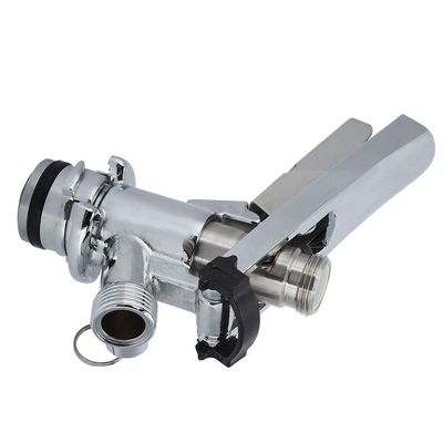 Andraw U Type Keg Coupler, Draft Beer Dispenser, CorrosionResistant G5/8 Stainless Steel Dispenser Accessory for Restaurant Bar