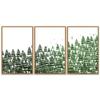SIGNWIN 3 Piece Framed Canvas Wall Art Woodland Nursery Decor Landscape with Trees Canvas Prints Home Artwork Decoration for Living Room,Bedroom - 16"x24"x3 Panels view 1