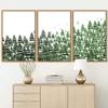 SIGNWIN 3 Piece Framed Canvas Wall Art Woodland Nursery Decor Landscape with Trees Canvas Prints Home Artwork Decoration for Living Room,Bedroom - 16"x24"x3 Panels view 2