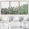 SIGNWIN 3 Piece Framed Canvas Wall Art Woodland Nursery Decor Landscape with Trees Canvas Prints Home Artwork Decoration for Living Room,Bedroom - 16"x24"x3 Panels view 3