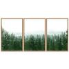 SIGNWIN 3 Piece Framed Canvas Wall Art Woodland Nursery Decor Landscape with Trees Canvas Prints Home Artwork Decoration for Living Room,Bedroom - 16"x24"x3 Panels view 1