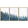 SIGNWIN 3 Piece Framed Canvas Wall Art Woodland Nursery Decor Landscape with Trees Canvas Prints Home Artwork Decoration for Living Room,Bedroom - 16"x24"x3 Panels view 1