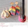 Heesch Earring Organizer Wall Monut Earring Holder Display Hanging Jewelry Organizer for Studs Dangle Earrings and Necklaces Holder Rack for Women Girl Gift view 2