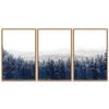 SIGNWIN 3 Piece Framed Canvas Wall Art Woodland Nursery Decor Landscape with Trees Canvas Prints Home Artwork Decoration for Living Room,Bedroom - 16"x24"x3 Panels view 1