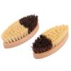2pcs Wooden Vegetable and Fruit Cleaning Brush Natural Wood Scrubber for Kitchen and Bathroom for Washing Cucumbers Carrots and Potatoes view 1