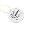 3 Inch Christmas Ornament, Best Neighbor Ever Xmas Ornaments, Keepsake Gift Memorial Peace & Happiness Christmas Decorations view 2