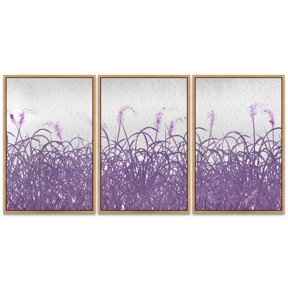SIGNWIN 3 Piece Framed Canvas Wall Art Landscape with Trees Canvas Prints Home Artwork Decoration for Living Room,Bedroom - 16"x24"x3 Panels
