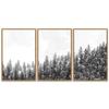 SIGNWIN 3 Piece Framed Canvas Wall Art Woodland Nursery Decor Landscape with Trees Canvas Prints Home Artwork Decoration for Living Room,Bedroom - 16"x24"x3 Panels view 1