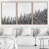 SIGNWIN 3 Piece Framed Canvas Wall Art Woodland Nursery Decor Landscape with Trees Canvas Prints Home Artwork Decoration for Living Room,Bedroom - 16"x24"x3 Panels view 3