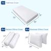 Prolinemax Style 1 - Mattress & Pillow Bolster Cushion for Outdoor Indoor Daybed Porch Swing Bed Knife Edge Twin Size AD002 | Covers ONLY | view 2