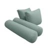 Prolinemax Style 1 - Mattress & Pillow Bolster Cushion for Outdoor Indoor Daybed Porch Swing Bed Knife Edge Twin Size AD002 | Covers ONLY | view 4