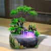 Atomizing Rockery Water Fountain Desktop Chinese Fengshui LED Lamp Waterfall Office Decoration and Crafts Decorative view 1