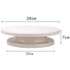 28CM 11 Inch Straw Rotating Cake Turntable Revolving Cake Stand Baking Decorating Supplies view 2