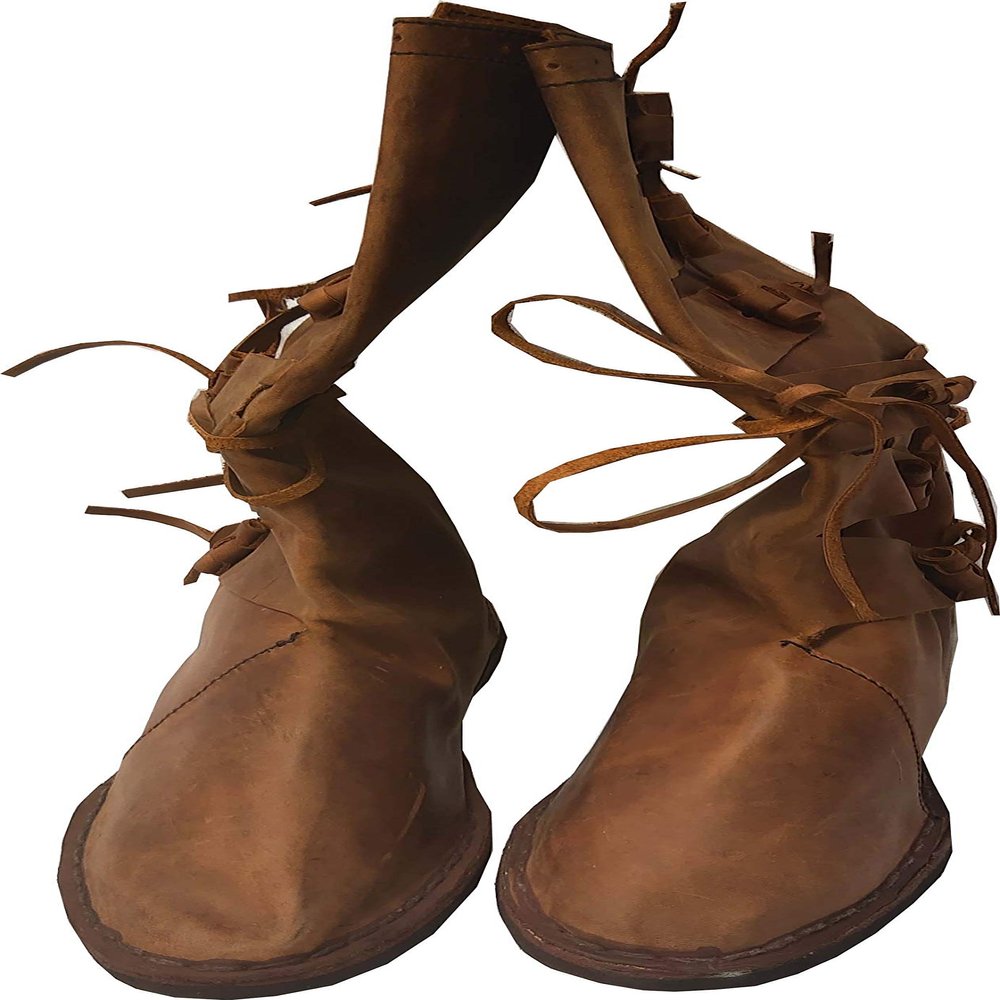 KEW HANDICRAFTS Mens Womens Medieval Viking Boots Leather Reenactment LARP Cosplay Renaissance-M7
