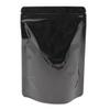 FERENLI 100 Pieces Resealable Mylar Bags Stand Up Foil Pouch for Zip Aluminium Foil Lock Food Storage Packaging Airtight Zipper Pouches (4.3x6.3 inch, Black) view 1