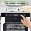 NutriChef Electric Countertop Food Dehydrator -900-Watt Premium Multi-Tier Meat Beef Jerky Maker Fruit/Vegetable Dryer w/10 Shelf Stainless Steel Trays,Digital Timer,Temperature Control-NCFD10S view 4
