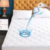 Cal King Size Quilted Fitted Mattress Pad, Waterproof Breathable Cooling Mattress Protector, Stretches up to 21 Inches Deep Pocket Hollow Cotton Alternative Filling Noiseless Mattress Cover view 1