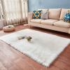 Super Soft Indoor Modern Shag Area Rug, Non-Slip Plush Furry Fur Rugs, Shaggy Rug for Kids Baby Room, Fluffy Floor Carpet, Nursery Decor Mats, Shag Christmas Rug 1'x1' view 3