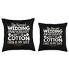 2nd Wedding Anniversary Gift Is Cotton Design Throw Pillow view 3