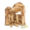Generic Wooden Nativity Set for Christmas Made of Olive Wood in The Holy Land - 13 Piece Nativity Scene with Music Box - Christmas Tree Decoration view 1