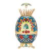 HERCHR Retractable Toothpick Holder, Peacock Retro Automatic Pop up Toothpick Dispenser Holder Case Storage Organizer Container Decoration for Home Restaurant Hotel view 1