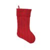 C&F Decorative Knitted Red 10 x 20 Polyester Holiday Stocking view 1