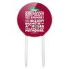 National Lampoon's Christmas Vacation Jolliest Bunch Acrylic Cake Topper Party Decoration for Wedding Anniversary Birthday Graduation view 1
