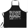 xPuffer Mom Kitchen Apron - One size fits all - Womens Blessed To Be Called Mamaw Mother's Day Black Aprons for Men Women Home Decor view 1