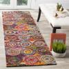 SAFAVIEH Fiesta Shag Collection Runner Rug - 2'3" x 12', Multi, Modern Circles Abstract Design, Non-Shedding & Easy Care, 0.5-inch Thick Ideal for High Traffic Areas in Living Room, Bedroom (FSG359M) view 1