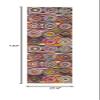 SAFAVIEH Fiesta Shag Collection Runner Rug - 2'3" x 12', Multi, Modern Circles Abstract Design, Non-Shedding & Easy Care, 0.5-inch Thick Ideal for High Traffic Areas in Living Room, Bedroom (FSG359M) view 2