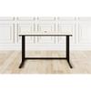 Flats & Castles Logan 48" Wood Writing Desk with Cable Management in Natural view 2