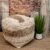 Parkland Collection Iliya Transitional Beige Pouf view 3