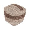 Parkland Collection Iliya Transitional Beige Pouf view 4
