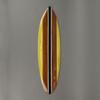 Zeckos Set of 3 Handmade Striped Wooden Surfboard Wall Hangings - Coastal Wood Beach Decorations - Each 32 Inches Long - Stylish and Casual Beach-Themed Home Decor view 3