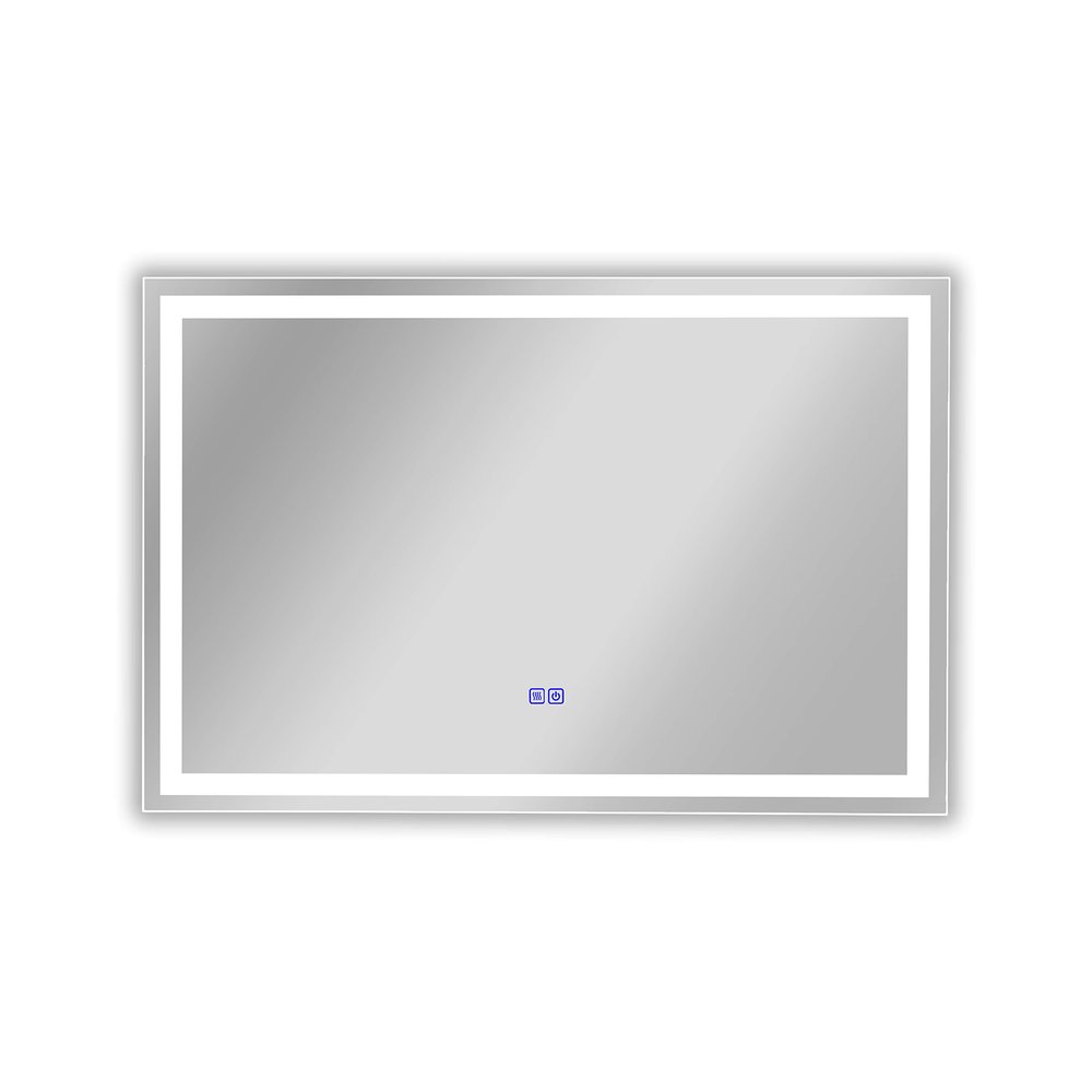 RADIANCE goods Back Lit Rectangular Touchscreen LED Mirror 3 Color Temperatures 3000K-6000K 36" Wide