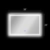 RADIANCE goods Back Lit Rectangular Touchscreen LED Mirror 3 Color Temperatures 3000K-6000K 36" Wide view 4