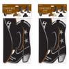 Beistle 8 Piece Paper Cowboy Hat and Boot Silhouette Western Theme Cut Outs Wild West Birthday Party Decorations, Brown/Dark Brown/Silver, 12.75" x 11.5" & 8" x 16" view 2
