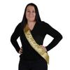 Beistle Bachelorette Sash, 32.5" x 3.5", Gold/White view 3
