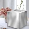 Adorox 10'x10' Inch Money Box Memory Cards Reception Centerpiece Box (Sliver) view 1