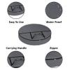 Covers & All Christmas Wreath Storage Bag 12 Oz with Carrying Handle & Dual Zipper - 100% Water Resistant Durable Material Storage Bag - Holiday Xmas Tear Resistant Bag (24" Dia x 7" H, Grey) view 2