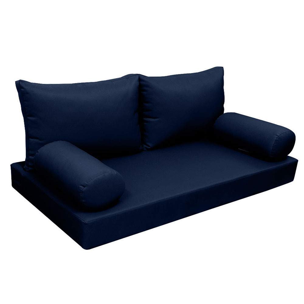 Prolinemax |SLIPCOVER ONLY|S2 Outdoor Daybed Mattress Bolster Backrest Cushion Covers Knife Edge Full AD101