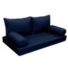 Prolinemax |SLIPCOVER ONLY|S2 Outdoor Daybed Mattress Bolster Backrest Cushion Covers Knife Edge Full AD101 view 1