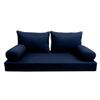 Prolinemax |SLIPCOVER ONLY|S2 Outdoor Daybed Mattress Bolster Backrest Cushion Covers Knife Edge Full AD101 view 2