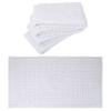 4 Pack Cotton Bath Mat for Bathroom Floor Towel - Turkish Bath Mat Set of 4-100% Cotton Reversible Washable Absorbent Feet Towel 18 X 34 Inches White view 1